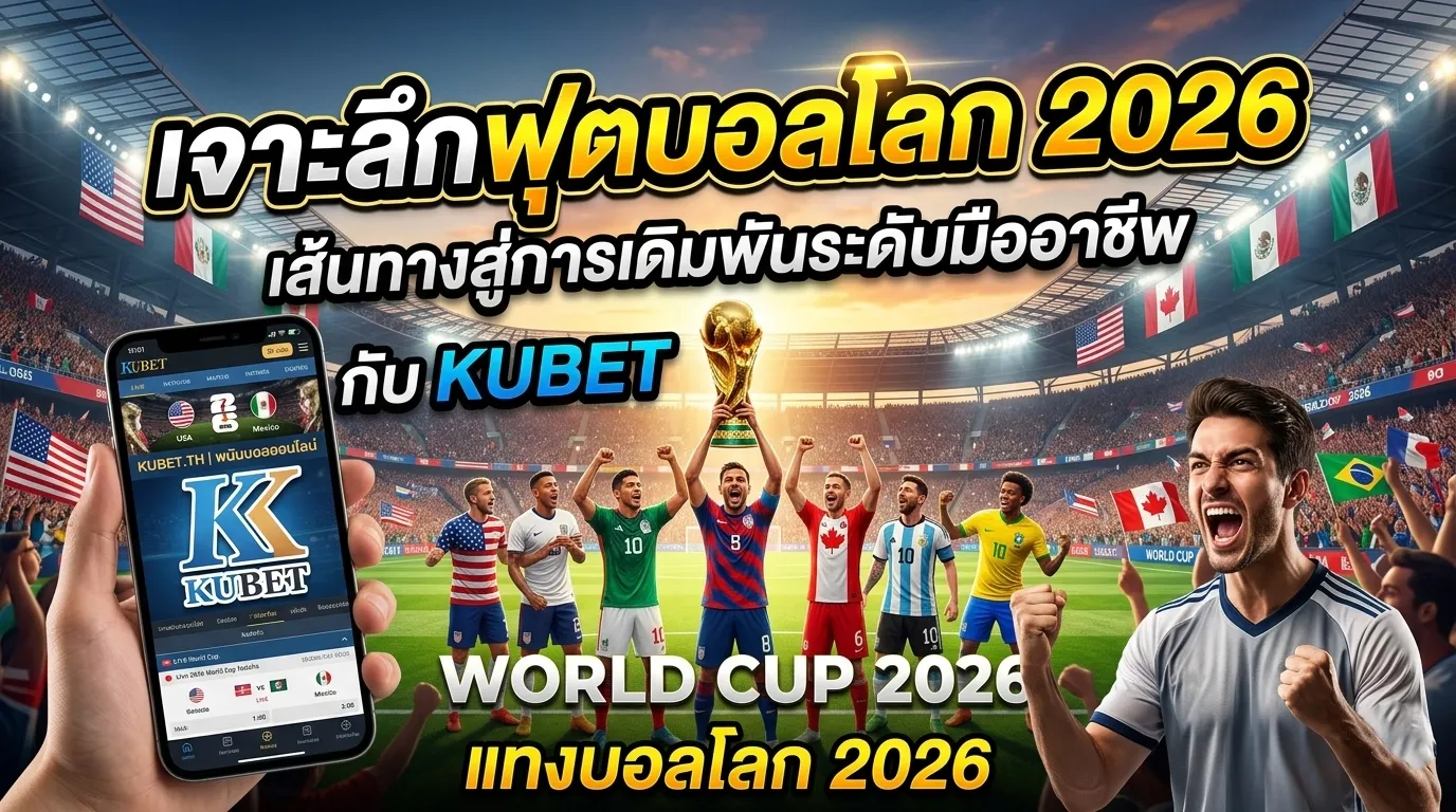 เจาะลึกฟุตบอลโลก 2026 เส้นทางสู่การเดิมพันระดับมืออาชีพกับ Kubet